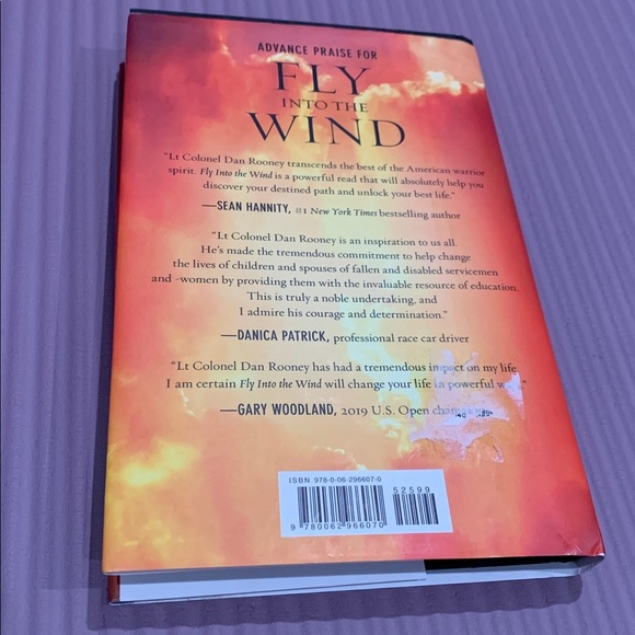 Fly Into the Wind by Lt Colonel Dan Rooney - Hardcover Book - Picture 4 of 4